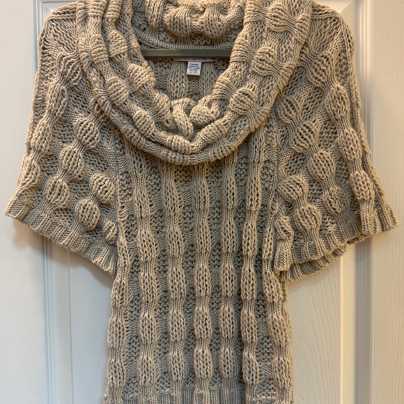 Love By Design Cream Cowl & Turtlenecks Sweater - Picture 1 of 5